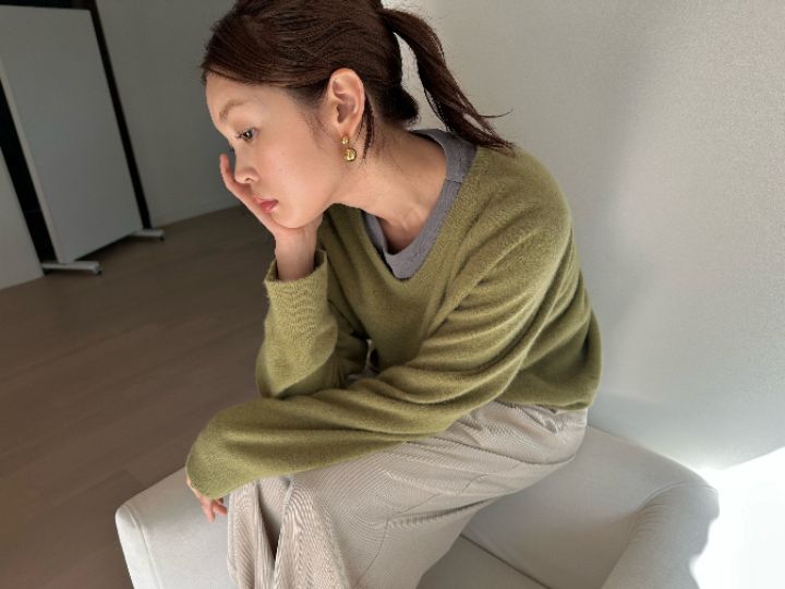 MARE韓國直郵女裝新款休閑時尚推薦熱賣針織衫不含內搭浣熊MARE針織衫圖色2