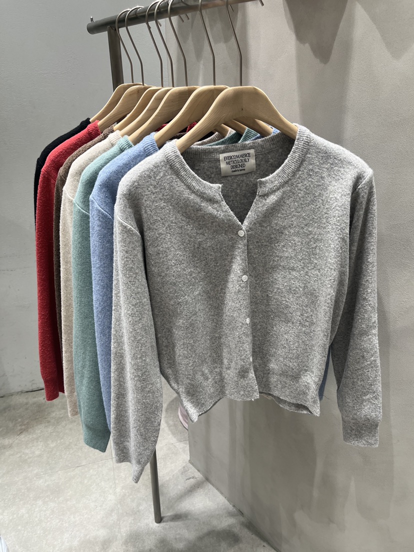 EVERCOMMERCE METICULOUSLY DESIGNED東大門直郵女士新品休閑針織衫開衫EVERCOMMERCE METICULOUSLY DESIGNED針織衫