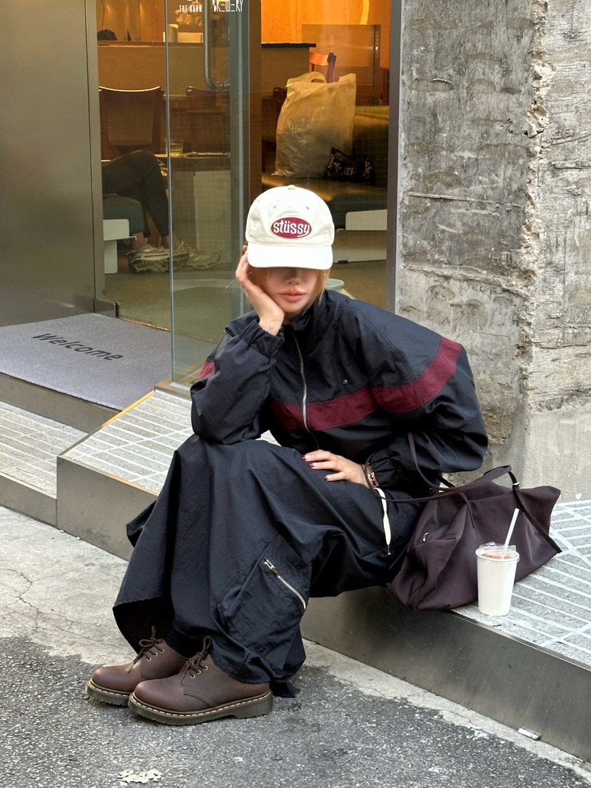 ZEROZERO東大門代購女士新品人氣時尚真品休閑長裙工裝混紡ZEROZERO長裙