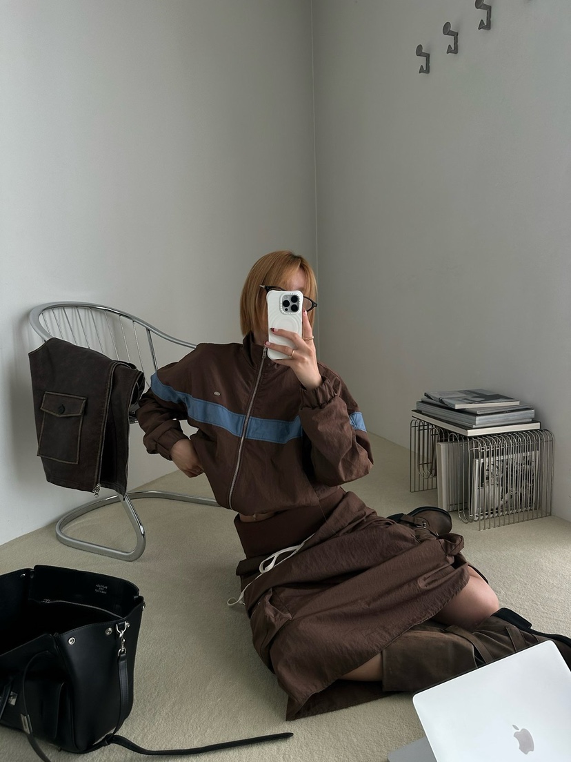 ZEROZERO東大門代購女士新品人氣時尚真品休閑長裙工裝混紡ZEROZERO長裙
