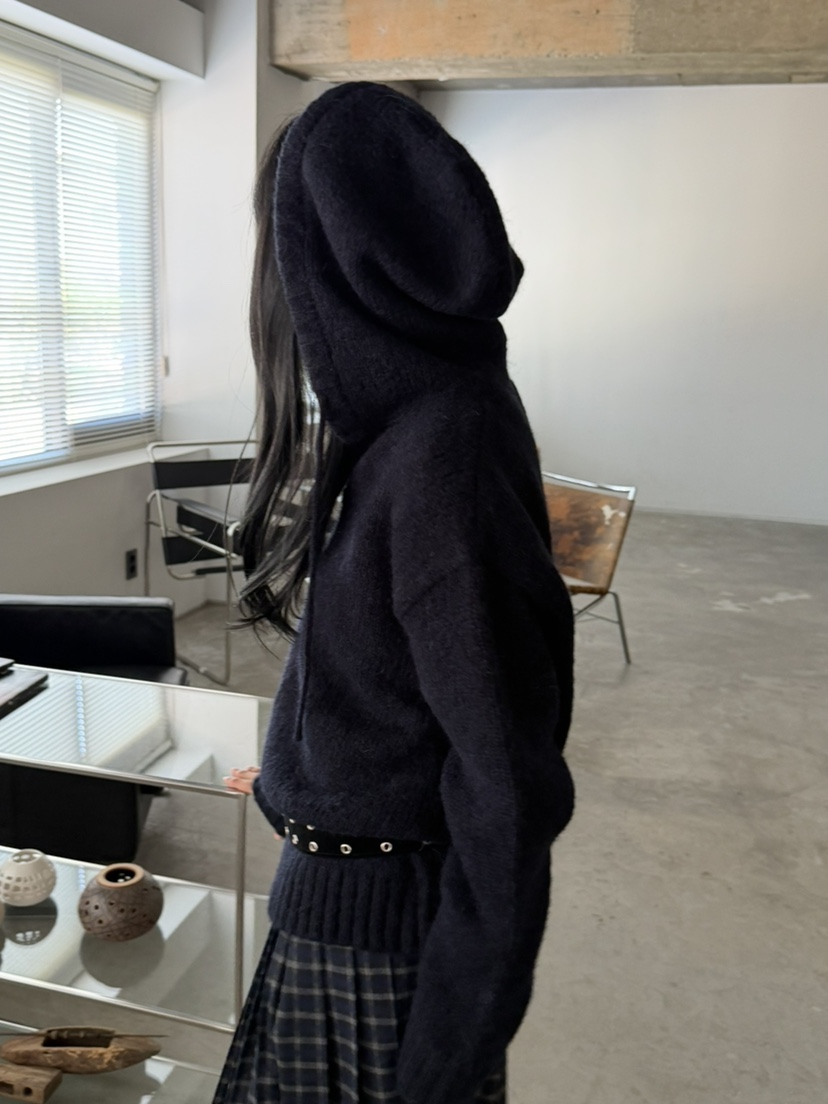 FOSET韓國代購女裝新品人氣推薦休閑真品熱賣時尚針織衫連帽FOSET針織衫