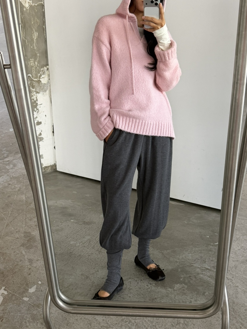 FOSET韓國代購女裝新品人氣推薦休閑真品熱賣時尚針織衫連帽FOSET針織衫