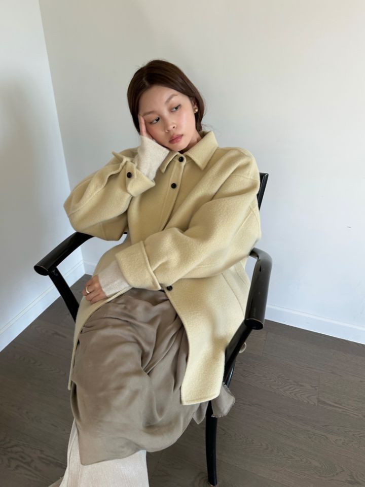 MARE東大門代購女裝新款時尚真品熱賣推薦人氣短款大衣手工MARE短款大衣