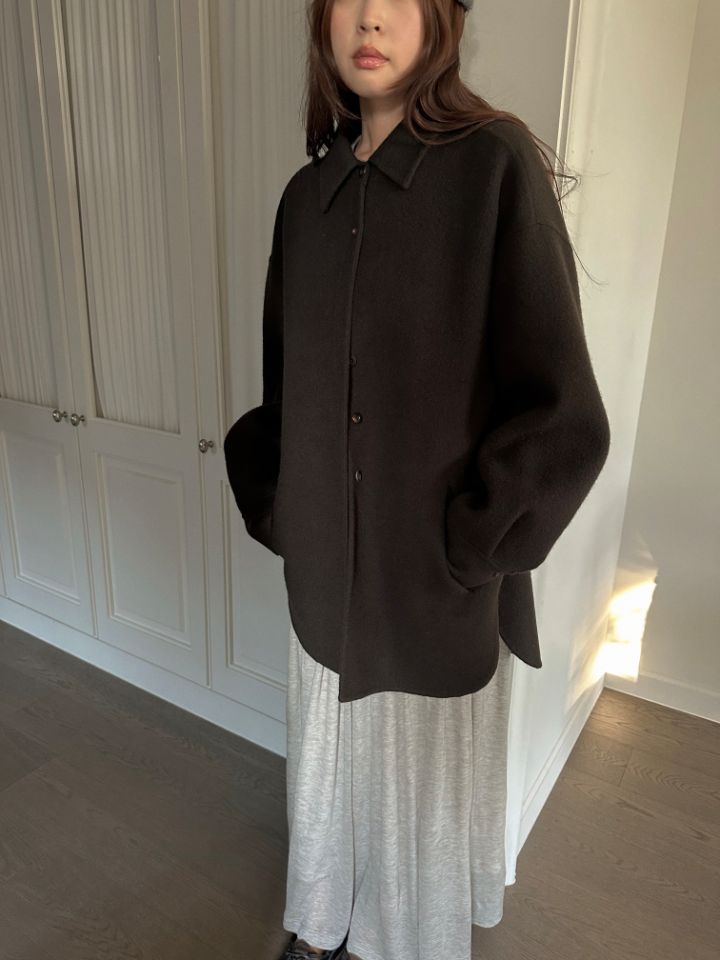 MARE東大門代購女裝新款時尚真品熱賣推薦人氣短款大衣手工MARE短款大衣圖色2