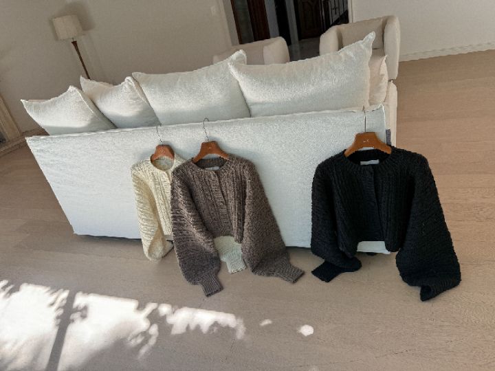 MARE韓國直郵女裝新款人氣時尚真品休閑毛衣短款寬松開衫MARE毛衣