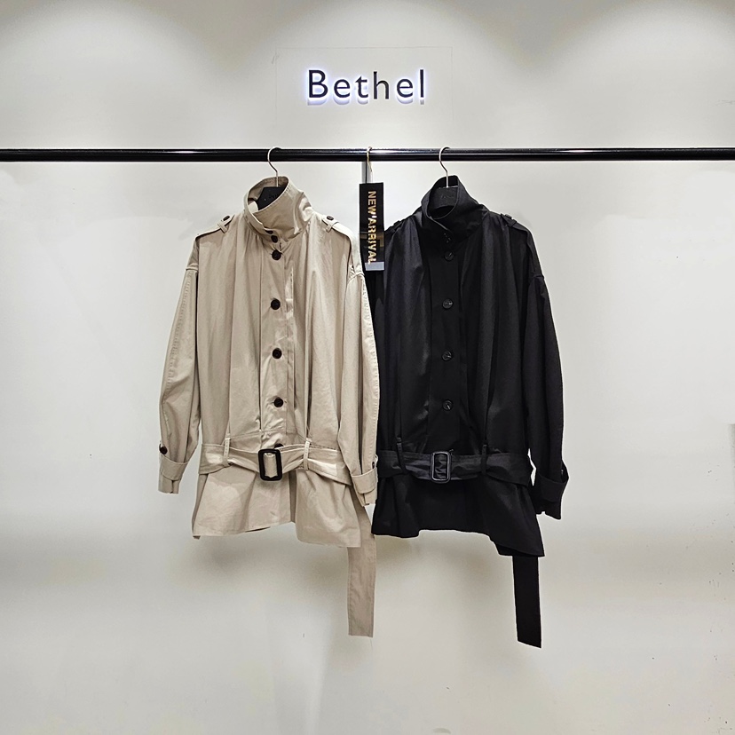 BETHEL東大門代購女士新款休閑真品人氣時尚熱賣夾克含腰帶Bethel夾克