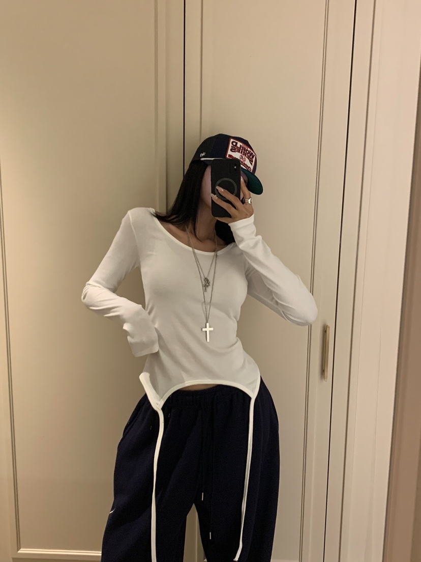 BADCALM韓國直郵女裝新款推薦真品人氣時尚熱賣休閑長袖T恤BADCALM長袖T恤