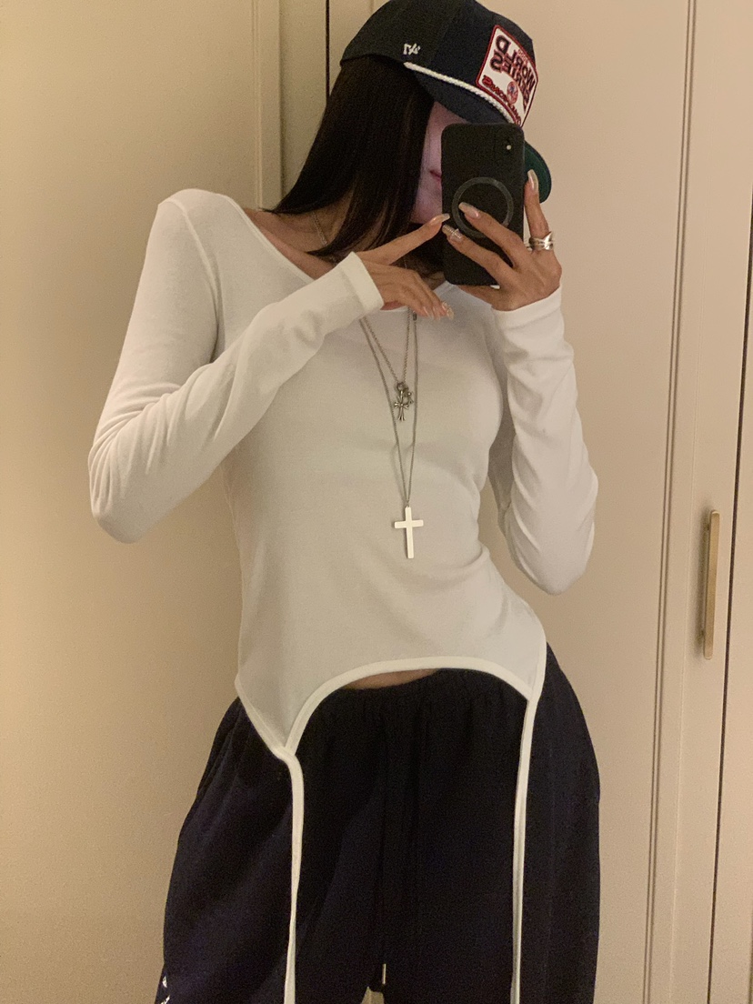 BADCALM韓國直郵女裝新款推薦真品人氣時尚熱賣休閑長袖T恤BADCALM長袖T恤圖色4