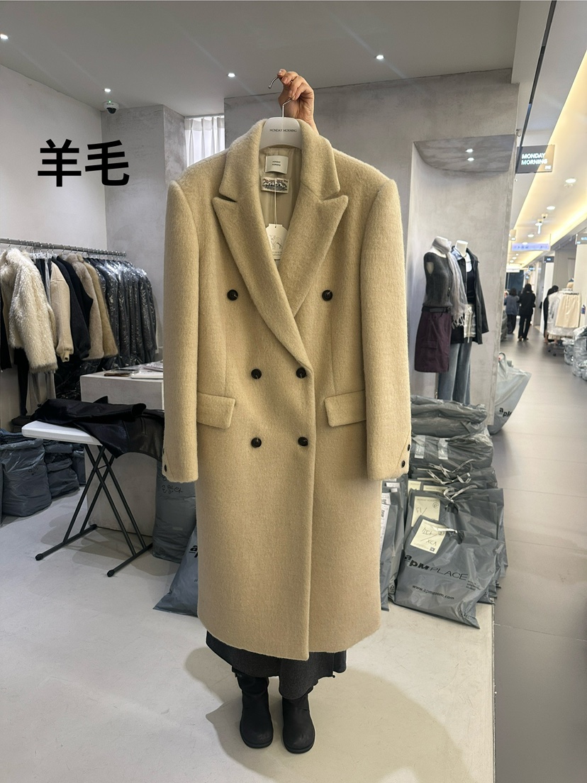 MONDAYMORING東大門直郵女士新品推薦時尚真品中長款大衣MONDAYMORING中長款大衣圖色1