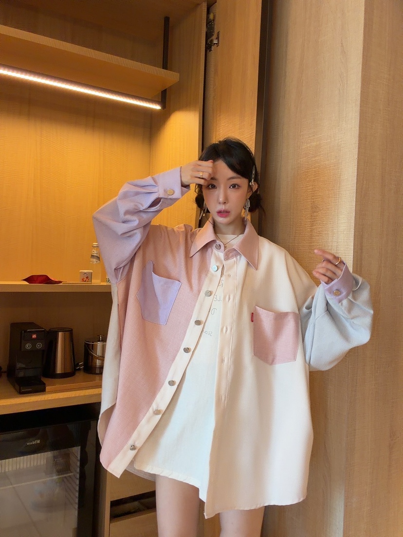 SEOUL PALETTE-Q韓國直郵女裝新品熱賣休閑人氣襯衫蕾絲衫SEOUL PALETTE-Q襯衫/蕾絲衫