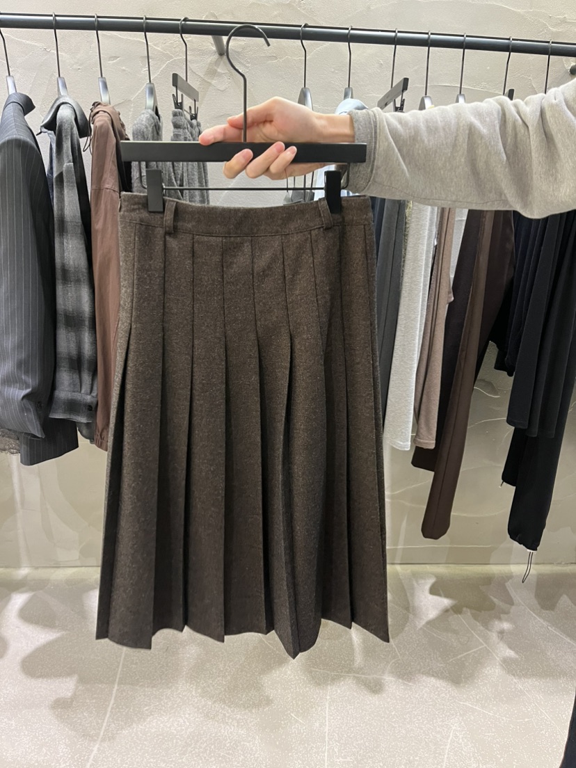 MIDLAND東大門代購女士新品真品時尚推薦半身裙中短裙皺紋MIDLAND半身裙/中短裙