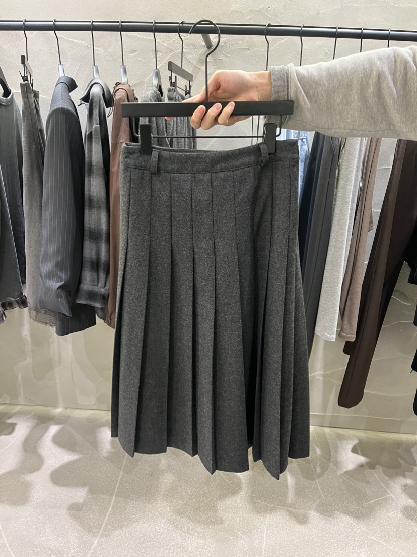 MIDLAND東大門代購女士新品真品時尚推薦半身裙中短裙皺紋MIDLAND半身裙/中短裙圖色2