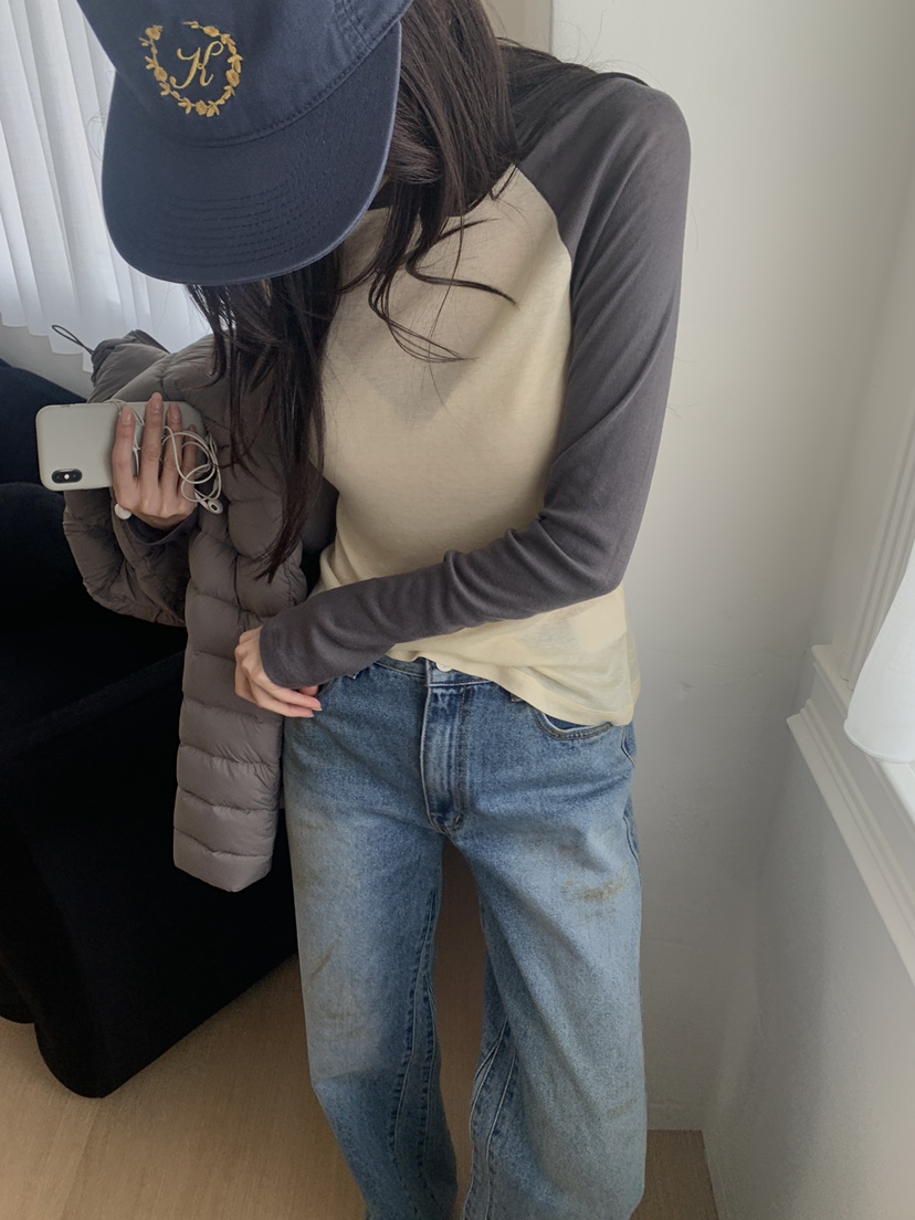 LE RIVE東大門代購女士新款休閑熱賣推薦真品人氣長袖T恤LE RIVE長袖T恤圖色2