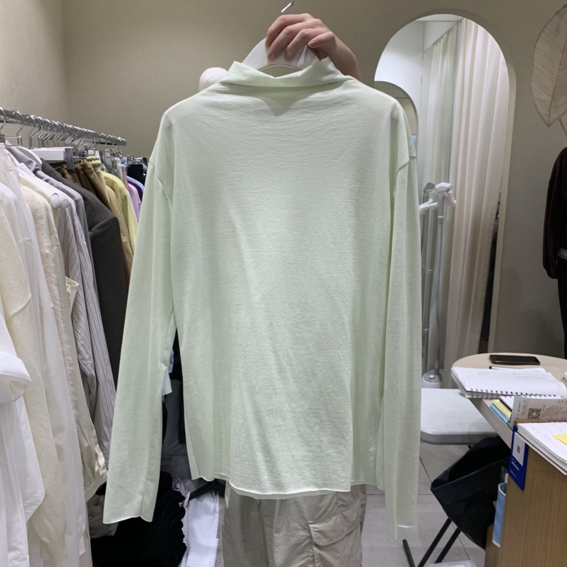 BROCCOLISALAD韓國直郵女士新品真品時尚休閑熱賣長袖T恤BROCCOLISALAD長袖T恤圖色1