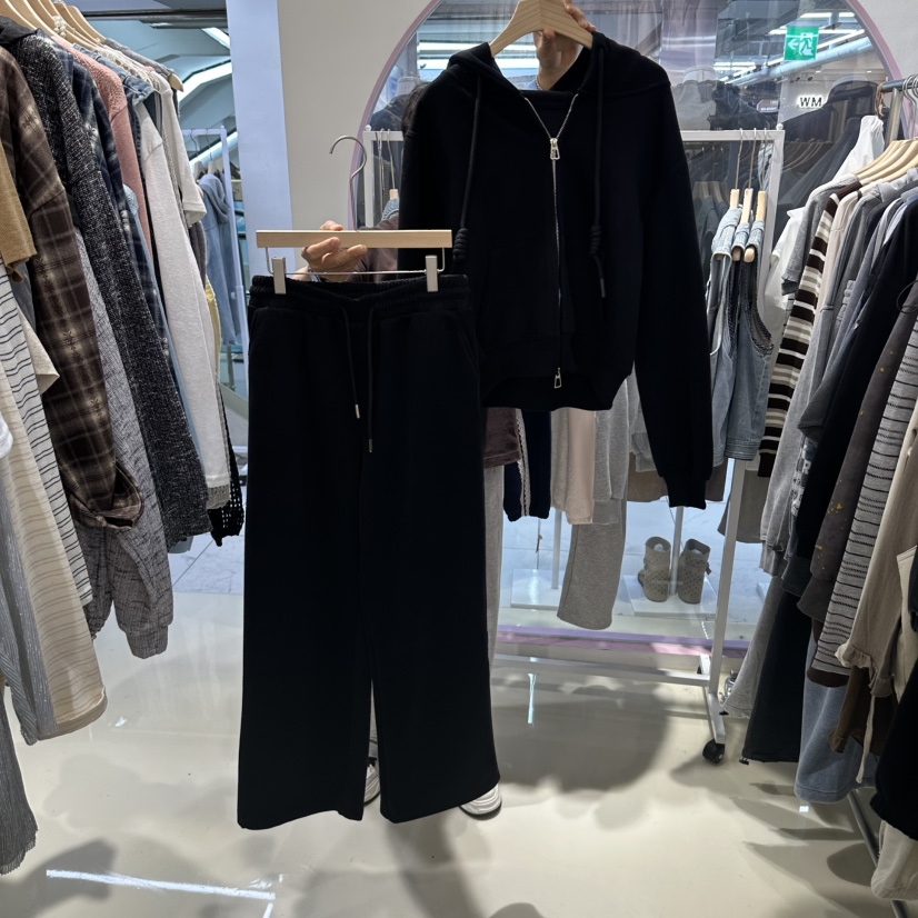 JH.STUDIO-Q東大門代購女裝新款真品時尚休閑套裝連帽衫JH.STUDIO-Q套裝圖色3