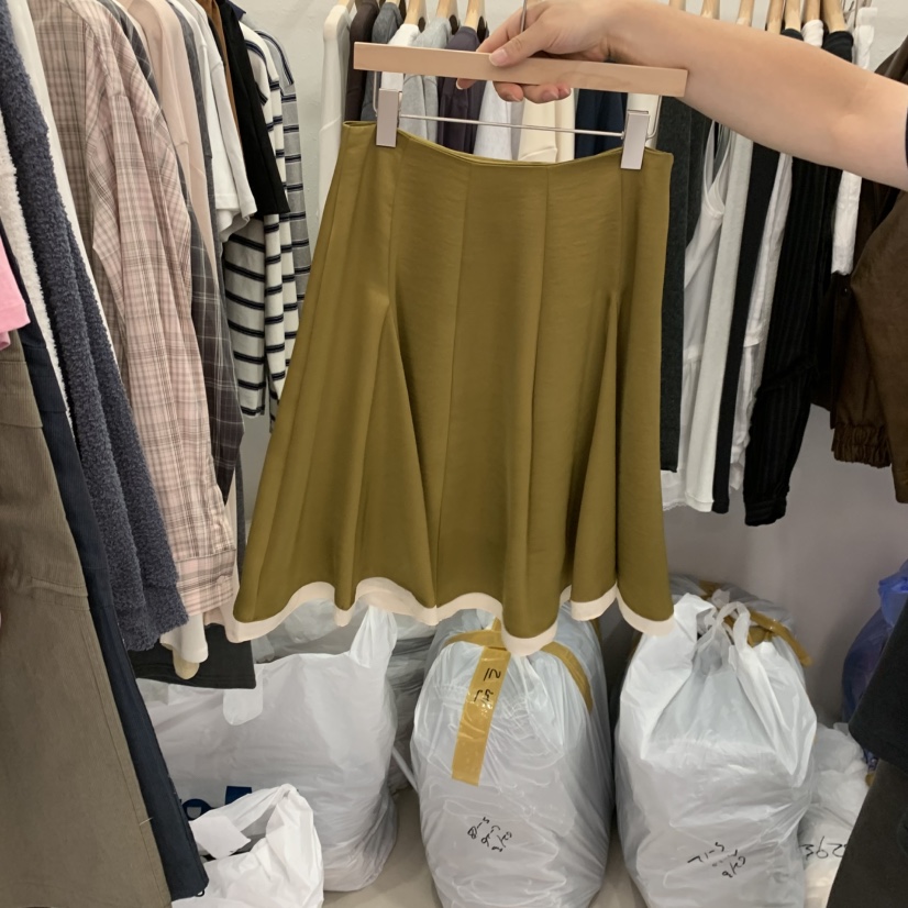 LELEN東大門直郵女士新品熱賣真品人氣時尚半身裙中短裙雪紡LELEN半身裙/中短裙圖色2