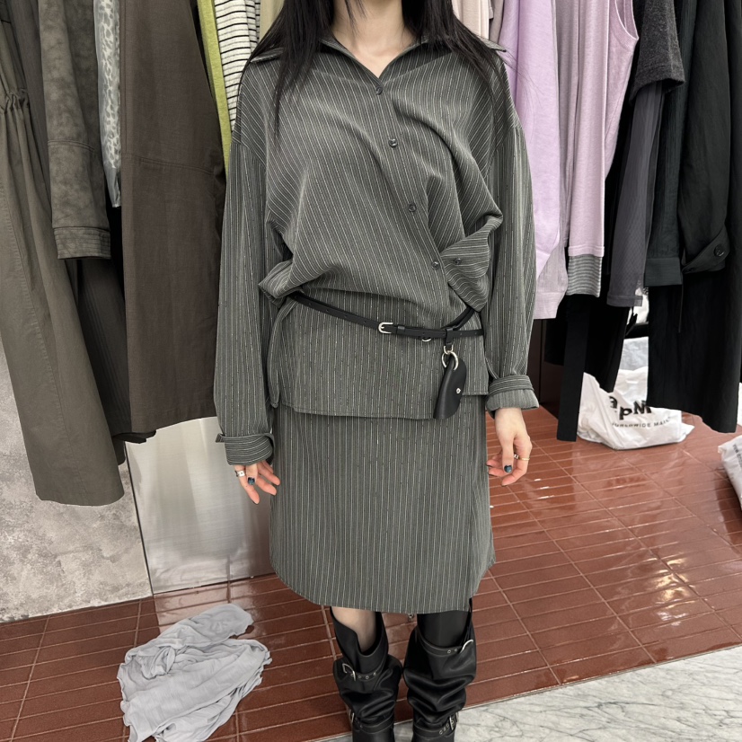 FOUNDATION東大門代購女裝新款休閑人氣時尚套裝不含腰包FOUNDATION套裝圖色1