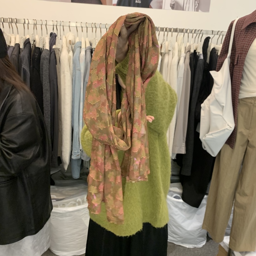 MAG韓國代購女士新品時尚熱賣推薦休閑人氣真品圍巾披肩SALONDEMAG圍巾/披肩圖色2