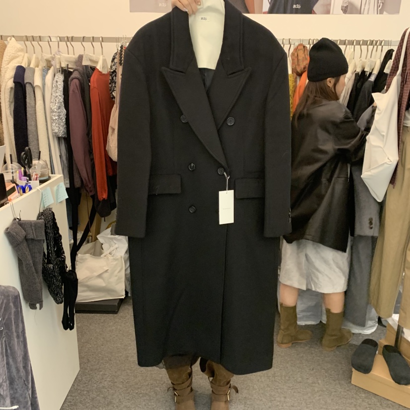 MAG東大門代購女裝新款推薦人氣真品時尚休閑熱賣中長款大衣SALONDEMAG中長款大衣圖色2