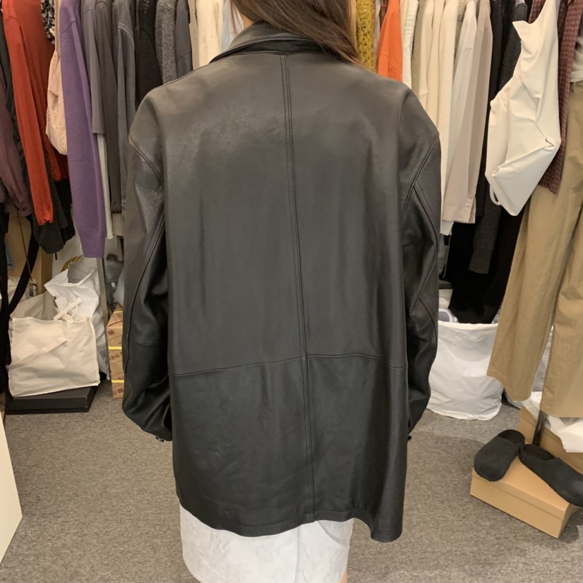 MAG韓國直郵女裝新款人氣休閑真品推薦時尚熱賣皮衣羊皮SALONDEMAG皮衣