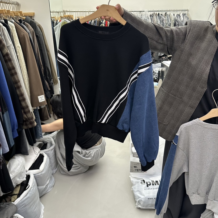 MIX-L東大門實拍女裝新款時尚真品推薦熱賣休閑衛衣運動MIX-L衛衣圖色2