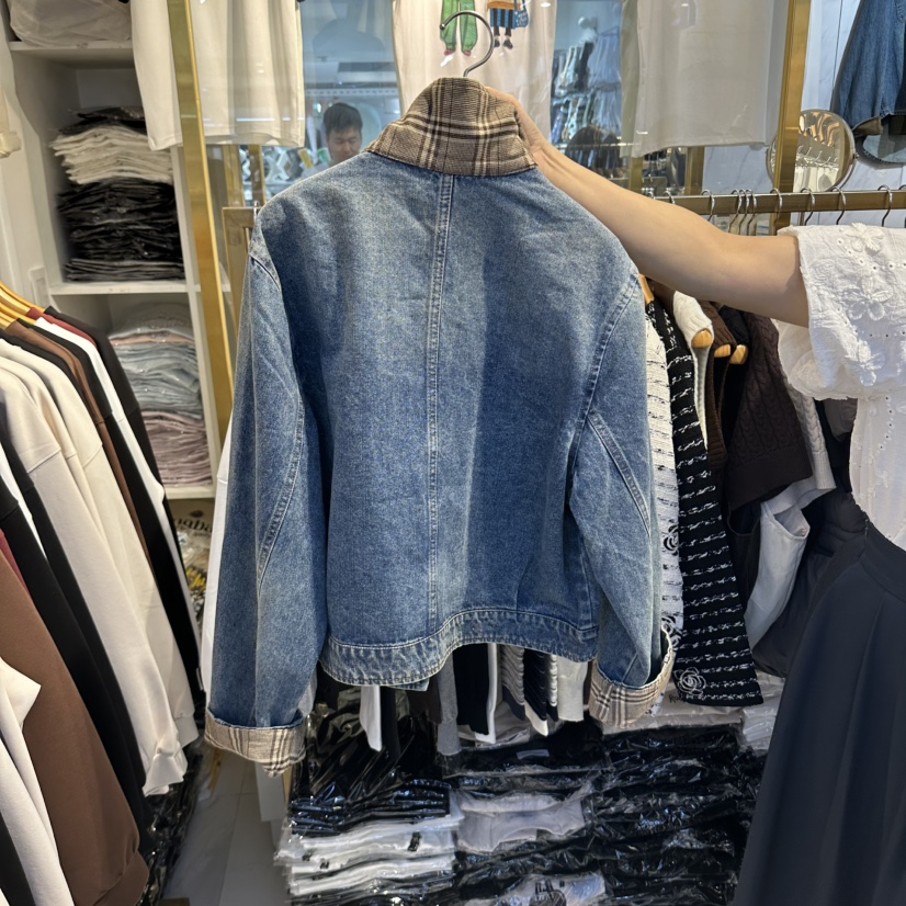 COCO HOLIC韓國直郵女裝新品休閑時尚真品熱賣推薦夾克格子COCO HOLIC夾克