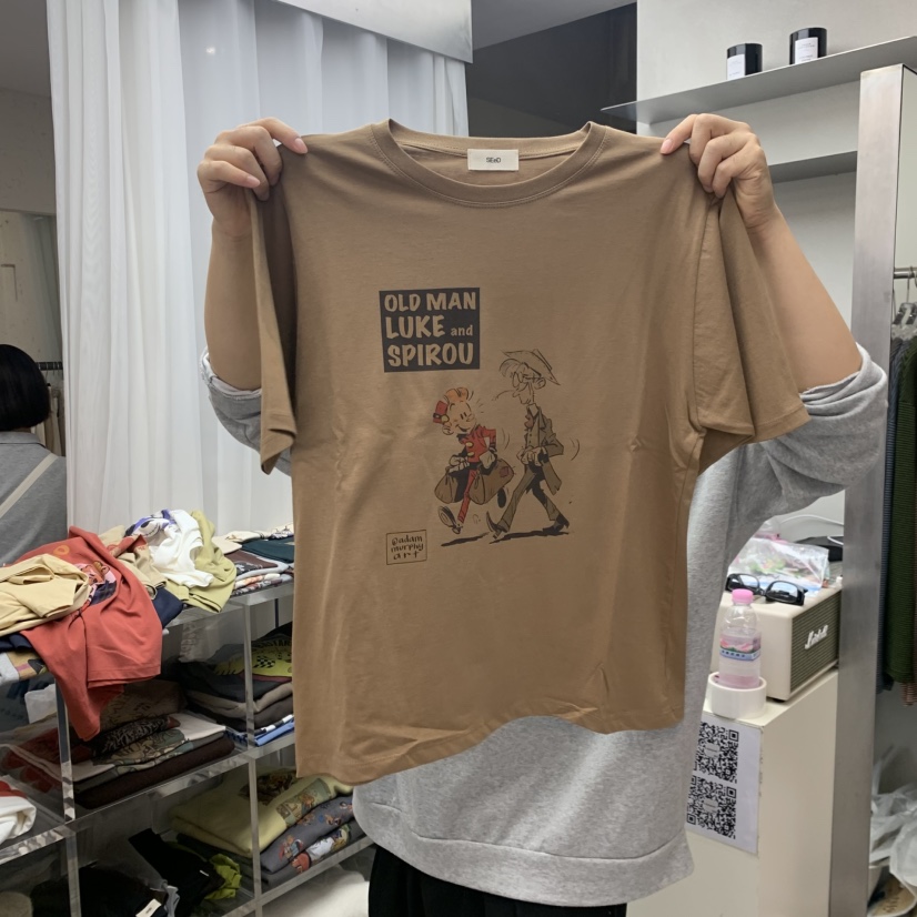 LEESEED-A/SEED東大門代購女士新品人氣熱賣時尚推薦T恤SEeD-SOBOROT恤圖色1