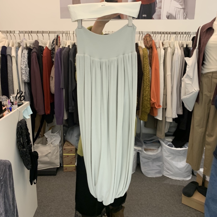 MAG東大門實拍女裝新款人氣真品熱賣時尚長裙不含腰帶褶裙SALONDEMAG長裙圖色1