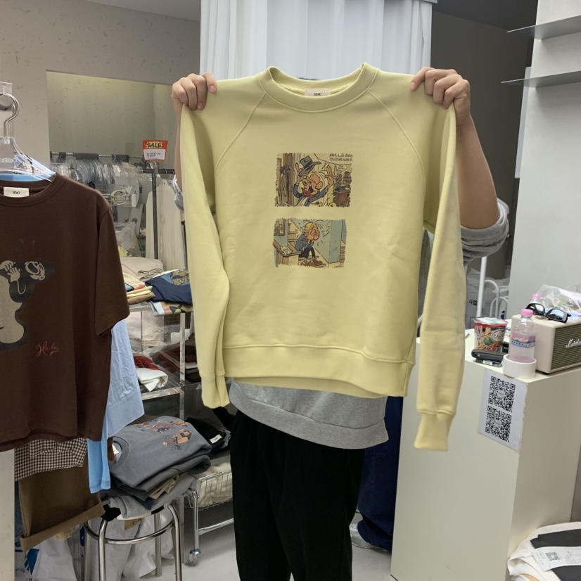 LEESEED-A/SEED東大門代購女士新品真品人氣衛衣不加絨SEeD-SOBORO衛衣圖色1