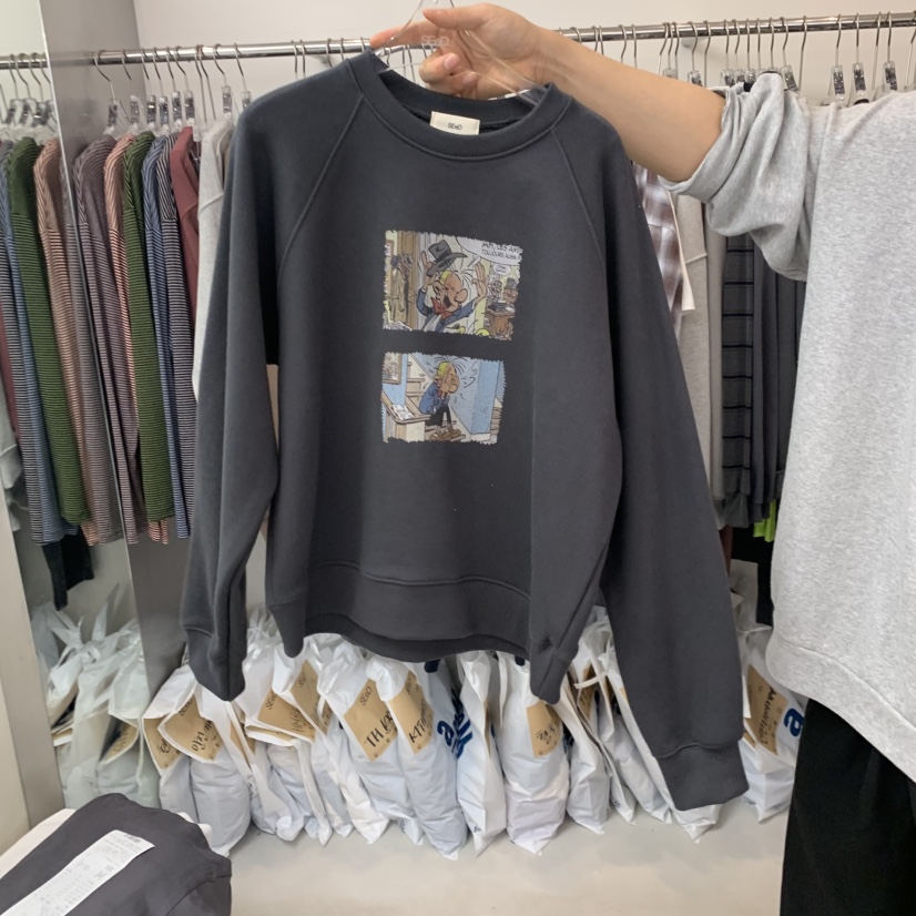 LEESEED-A/SEED東大門代購女士新品真品人氣衛衣不加絨SEeD-SOBORO衛衣圖色3