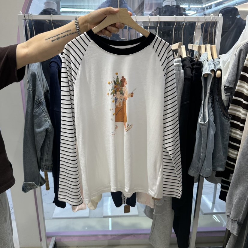 JH.STUDIO-Q東大門代購女士新款人氣時尚真品推薦長袖T恤JH.STUDIO-Q長袖T恤圖色2