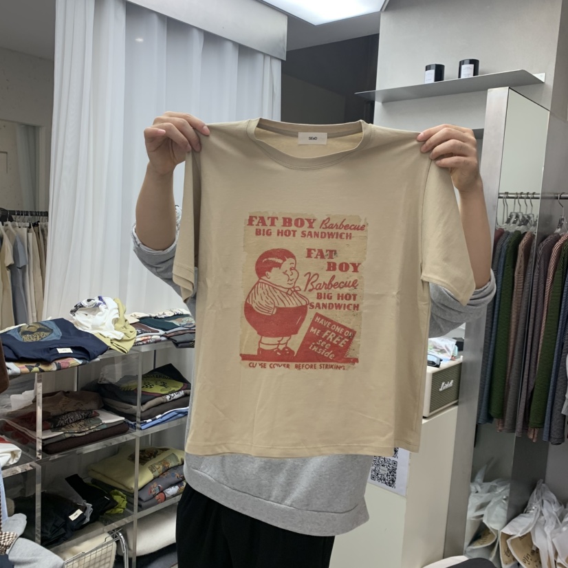 LEESEED-A/SEED東大門代購女裝新品熱賣人氣推薦休閑T恤SEeD-SOBOROT恤圖色1