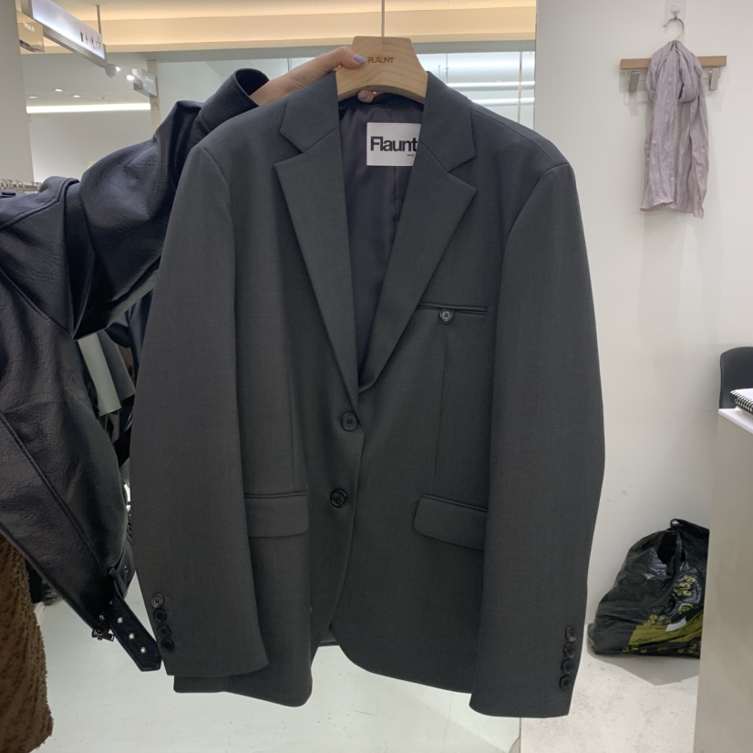FLAUNT東大門直郵女士新品時尚推薦熱賣休閑西裝西服口袋FLAUNT西裝/西服圖色2墨