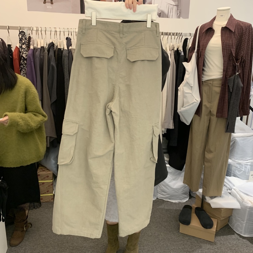 MAG東大門實拍女裝新款休閑人氣推薦真品時尚熱賣休閑褲口袋SALONDEMAG休閑褲