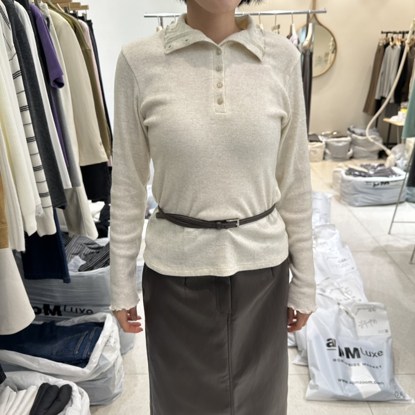 GRACIA東大門代購女士新品熱賣真品針織衫安哥拉高領紐扣GRACIA針織衫