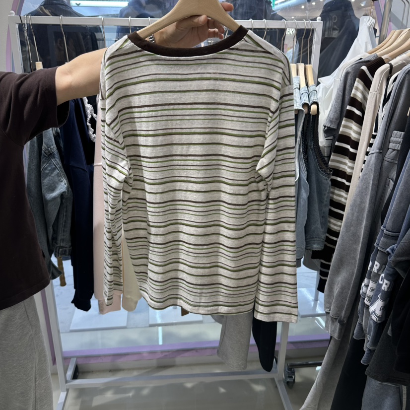 JH.STUDIO-Q東大門代購女士新品時尚推薦休閑人氣長袖T恤JH.STUDIO-Q長袖T恤