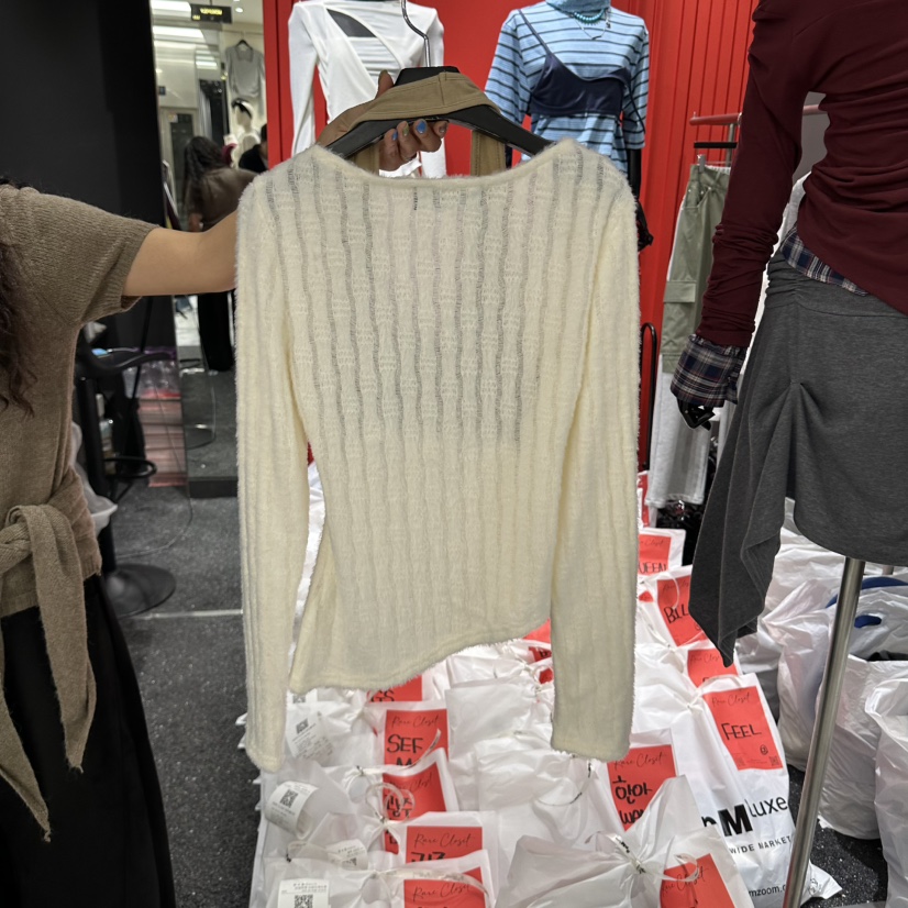 RARE CLOSET東大門實拍女士新款推薦熱賣人氣針織衫疊穿RARE CLOSET針織衫