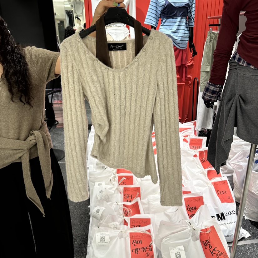 RARE CLOSET東大門實拍女士新款推薦熱賣人氣針織衫疊穿RARE CLOSET針織衫圖色3