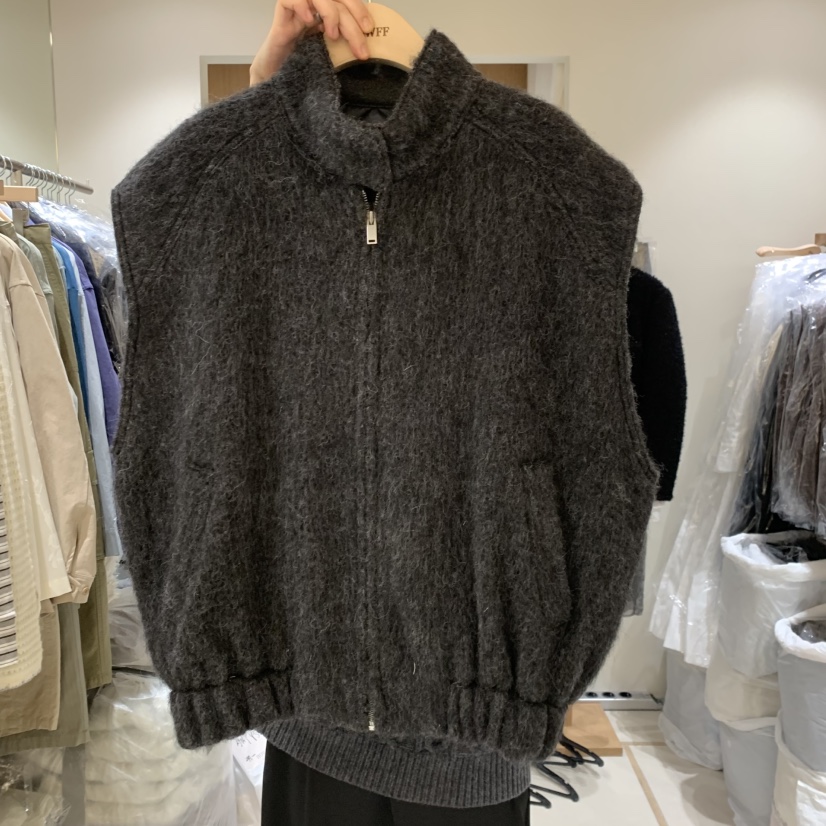 HOWFF韓國代購女裝新款時尚真品推薦人氣休閑熱賣馬甲羊駝HOWFF馬甲圖色3墨