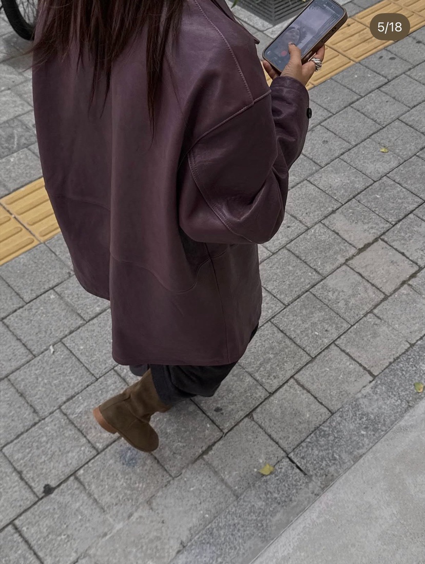 MAG東大門實拍女裝新款熱賣推薦時尚真品人氣休閑皮衣羊皮SALONDEMAG皮衣