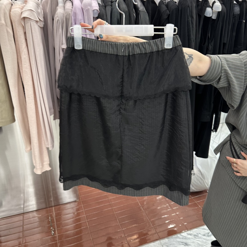 FOUNDATION韓國直郵女裝新品熱賣時尚人氣休閑半身裙中短裙FOUNDATION半身裙/中短裙