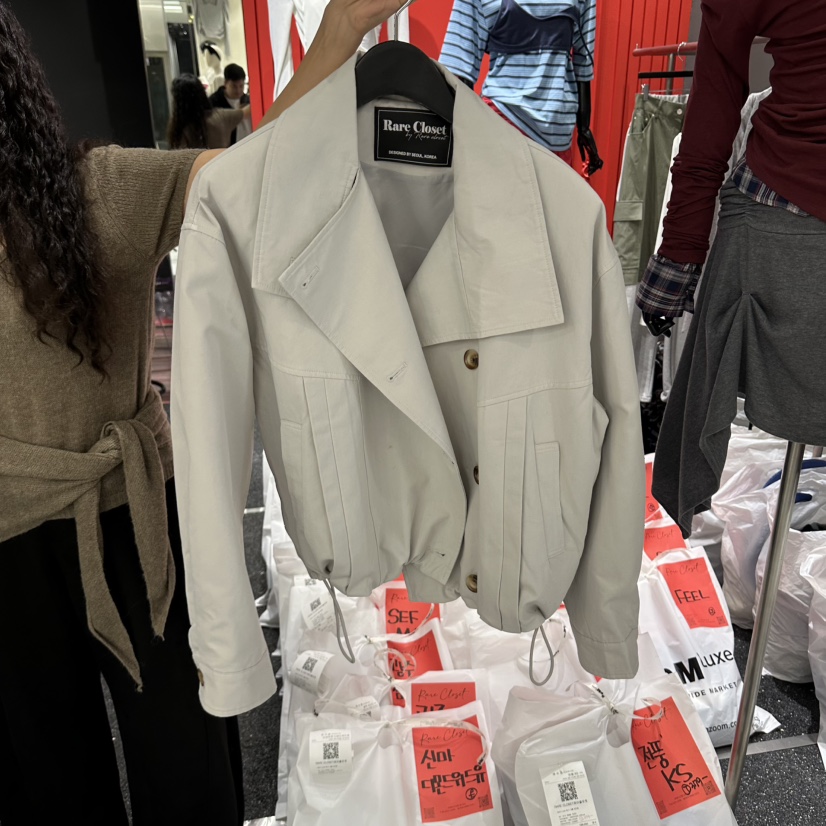 RARE CLOSET韓國直郵女裝新品推薦真品熱賣夾克高領經典RARE CLOSET夾克圖色1