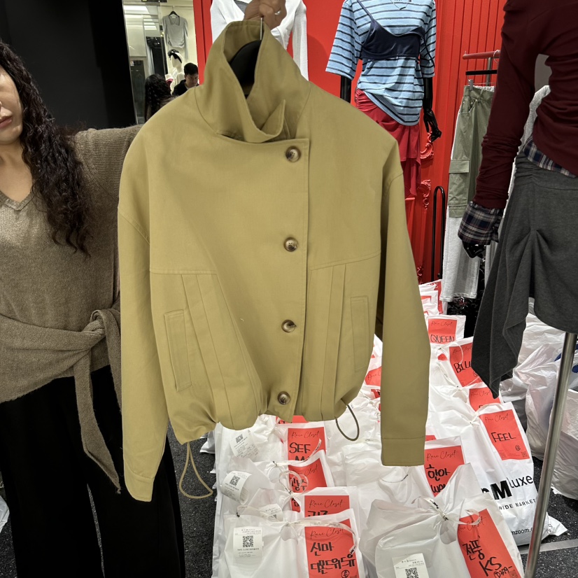 RARE CLOSET韓國直郵女裝新品推薦真品熱賣夾克高領經典RARE CLOSET夾克圖色2