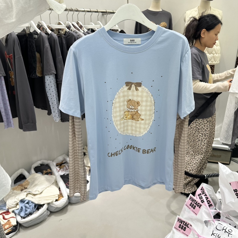 VINTAGE 888東大門實拍女士新品休閑時尚熱賣真品長袖T恤VINTAGE 888長袖T恤圖色2