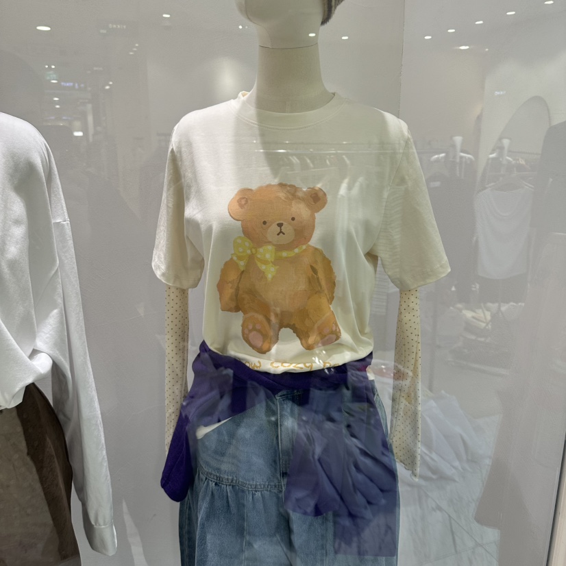 VINTAGE 888韓國直郵女裝新款休閑真品推薦時尚人氣長袖T恤VINTAGE 888長袖T恤圖色2