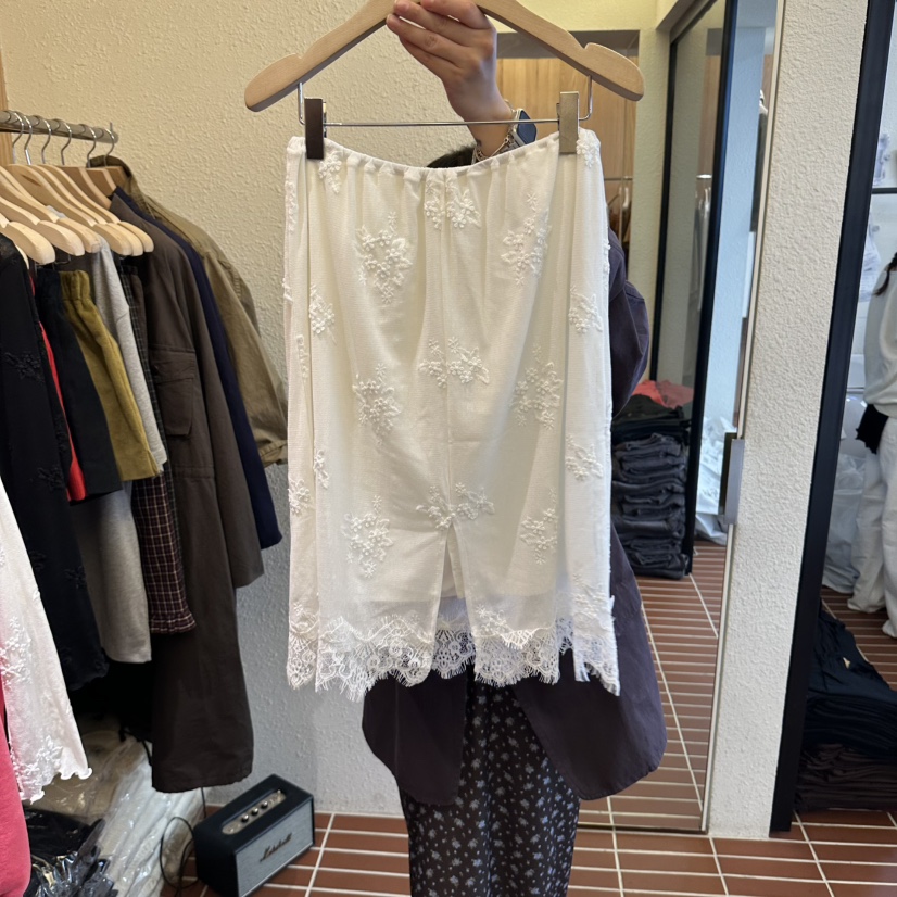 CHOI-L東大門代購女裝新款真品推薦人氣半身裙中短裙蕾絲CHOI半身裙/中短裙