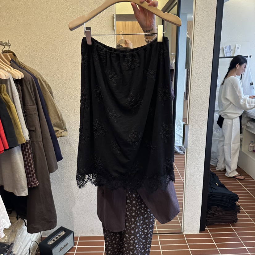 CHOI-L東大門代購女裝新款真品推薦人氣半身裙中短裙蕾絲CHOI半身裙/中短裙圖色2