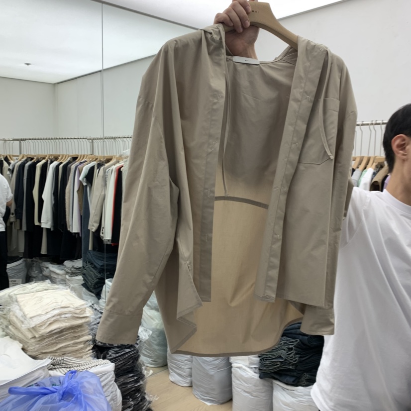 MOI-A韓國直郵女士新品休閑推薦時尚人氣襯衫蕾絲衫連帽衫MOI-A襯衫/蕾絲衫圖色1