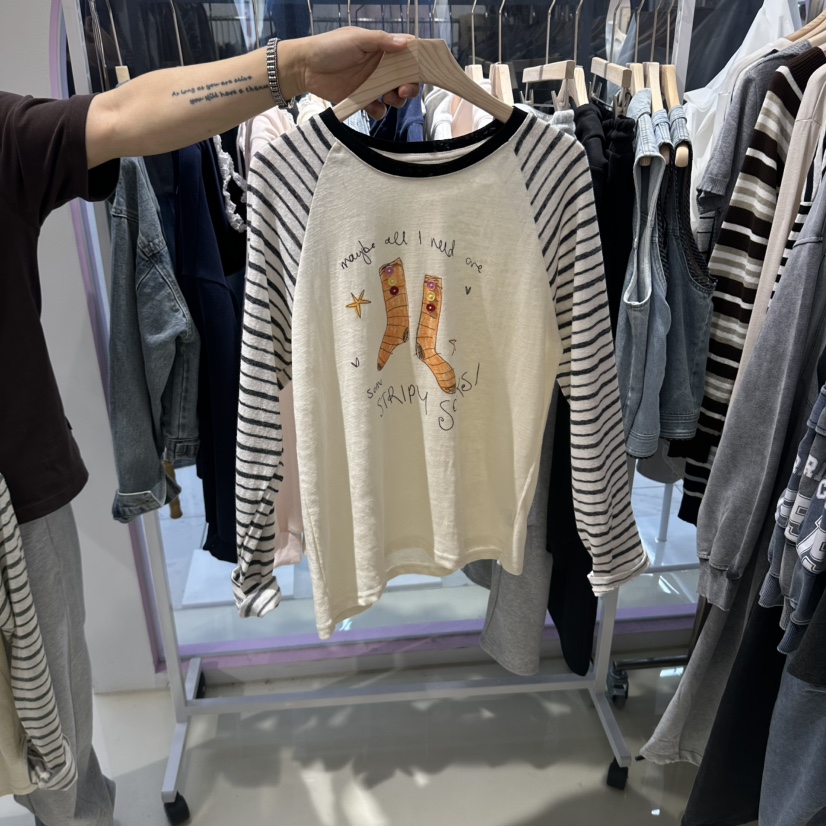 JH.STUDIO-Q韓國代購女裝新品真品休閑人氣推薦長袖T恤JH.STUDIO-Q長袖T恤圖色1
