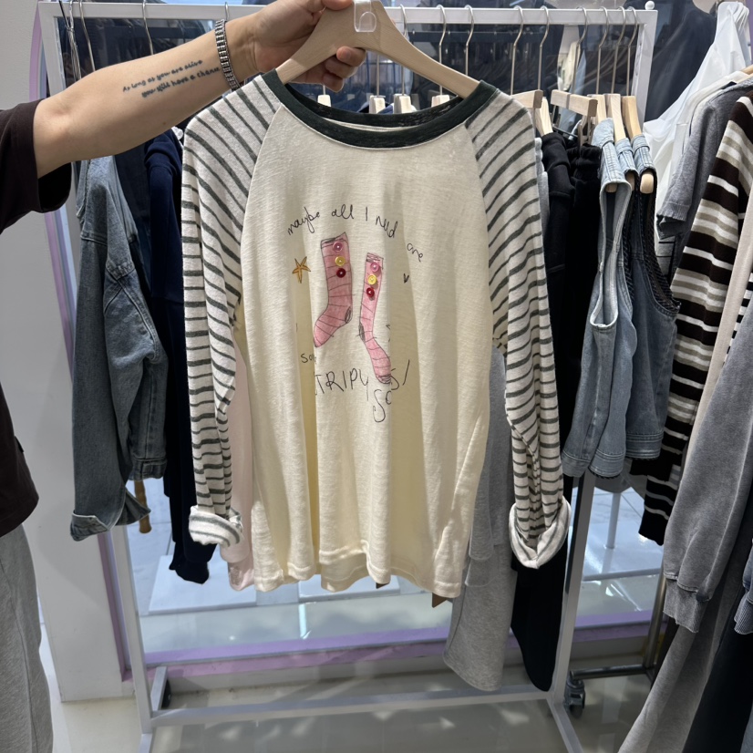 JH.STUDIO-Q韓國代購女裝新品真品休閑人氣推薦長袖T恤JH.STUDIO-Q長袖T恤圖色2